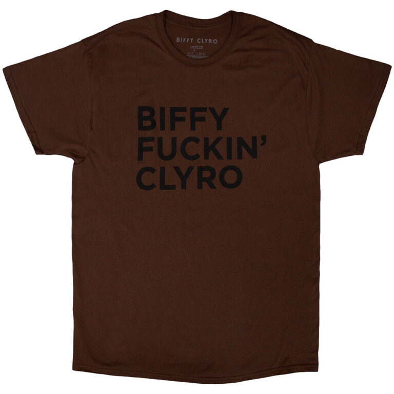 Biffy Clyro Biffy Fucking Clyro Brown T-Shirt