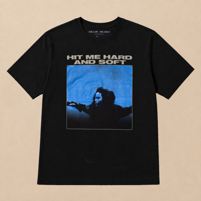 Billie Eilish Hit Me Hard And Soft Tracklist Black Back Print T-Shirt
