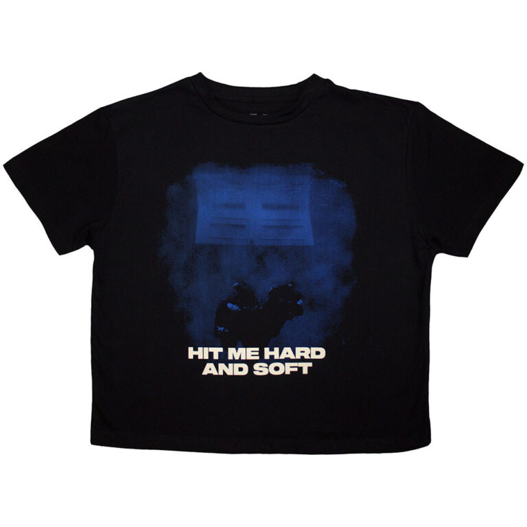 Billie Eilish HMHAS Blue Lines Black Ladies Crop Top