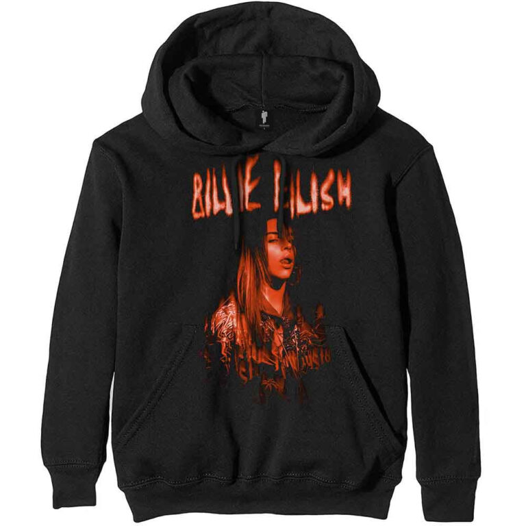 Billie Eilish Spooky Logo Black Pullover Hoodie
