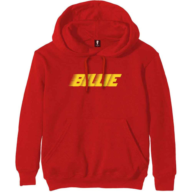 Billie Eilish Racer Logo Red Pullover Hoodie