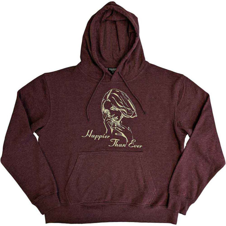 Billie Eilish Happier Than Ever Brown Pullover Hoodie