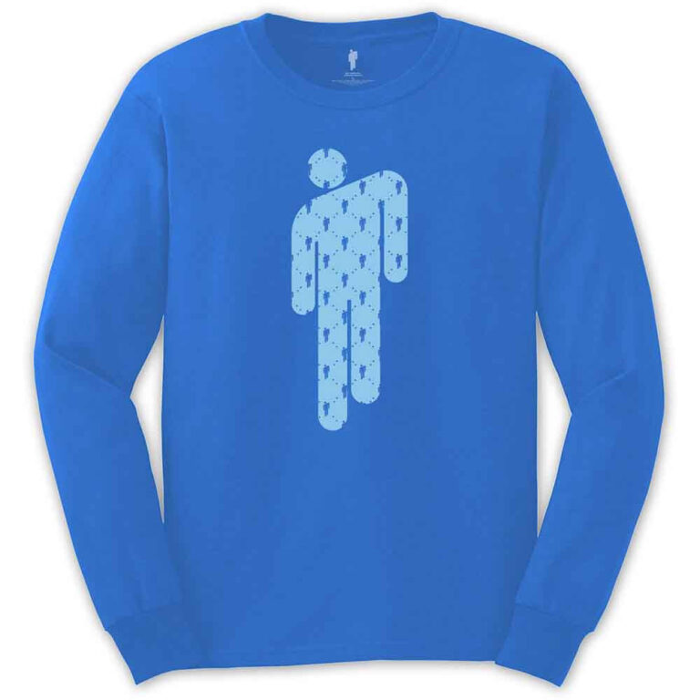 Billie Eilish Manonman Mid Blue Long Sleeve T-Shirt