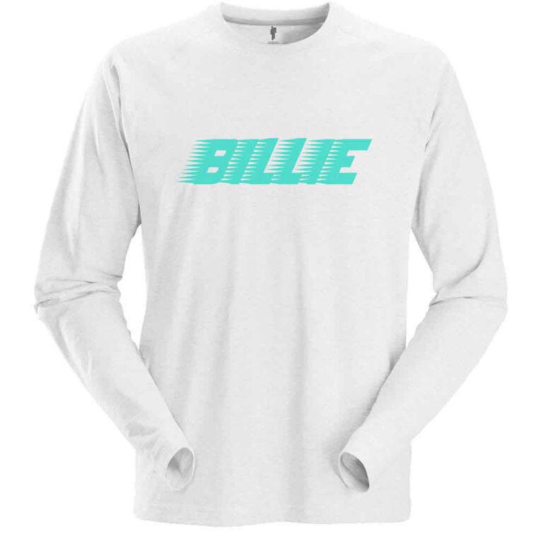 Billie Eilish Racer Logo White Long Sleeve T-Shirt
