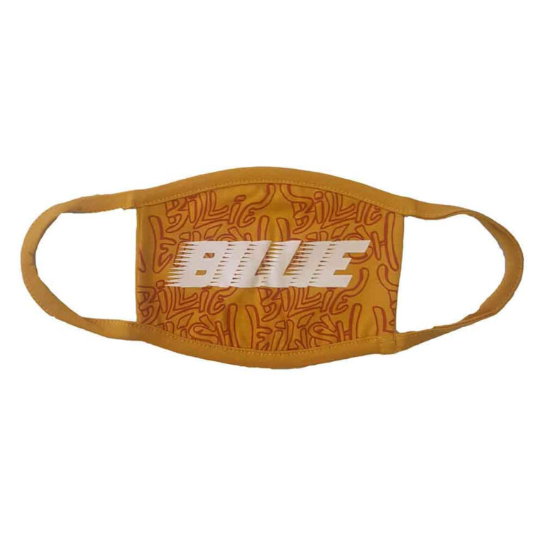 Billie Eilish Racer Logo & Graffiti Yellow Yellow Face Mask
