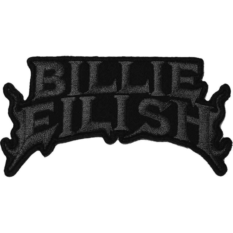 Billie Eilish Flame Black Black Patch
