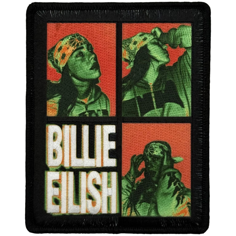 Billie Eilish 3 Photo Logo Woven Patch