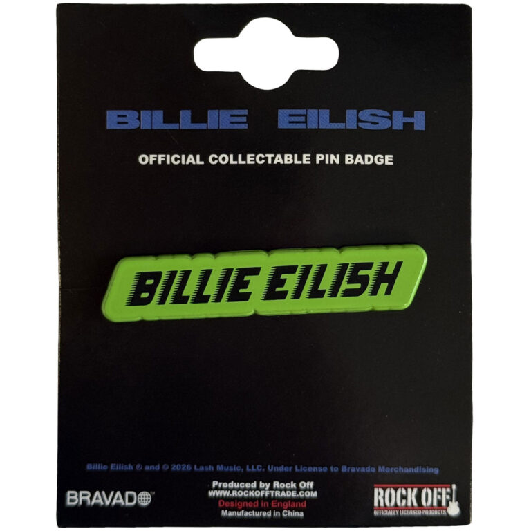 Billie Eilish Racer Logo Pin Badge