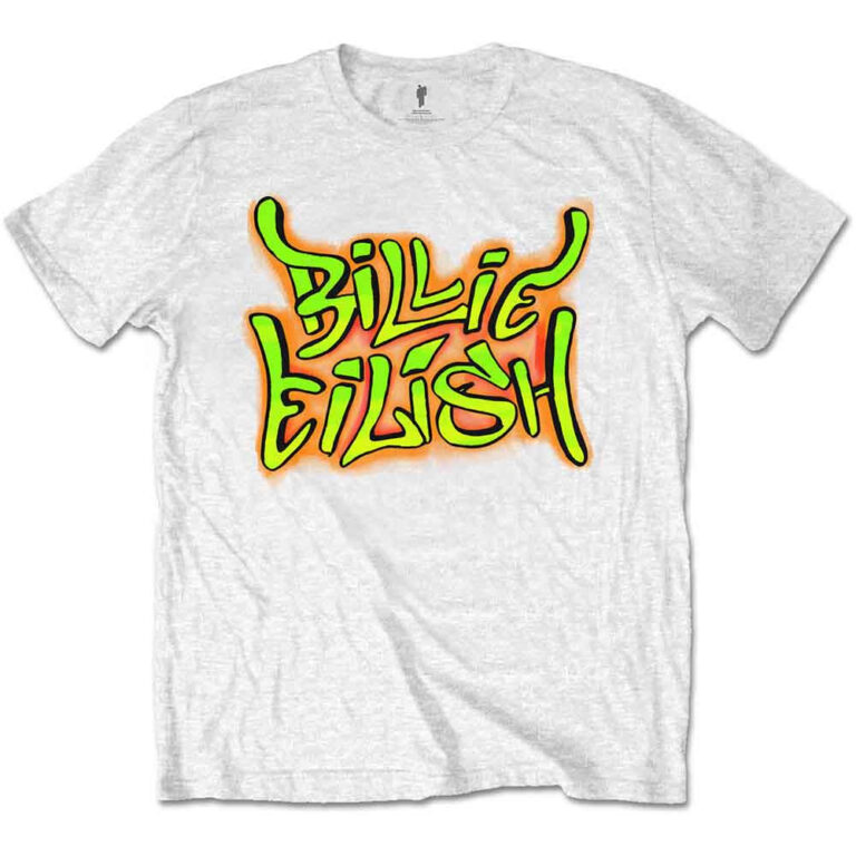 Billie Eilish Graffiti White T-Shirt