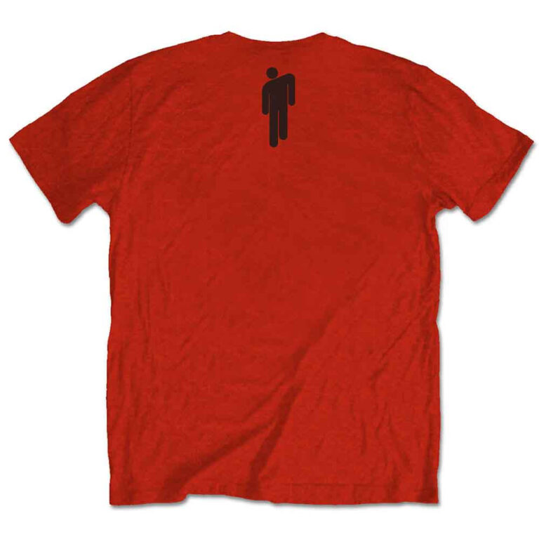 Billie Eilish Racer Logo & Blohsh Red Back Print T-Shirt
