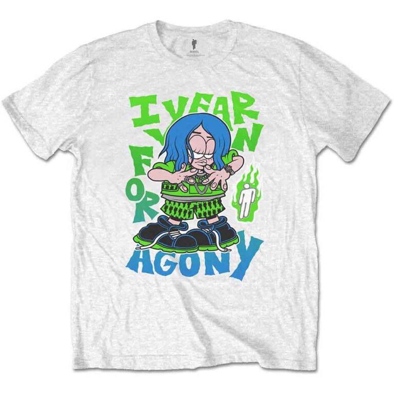Billie Eilish Agony White T-Shirt