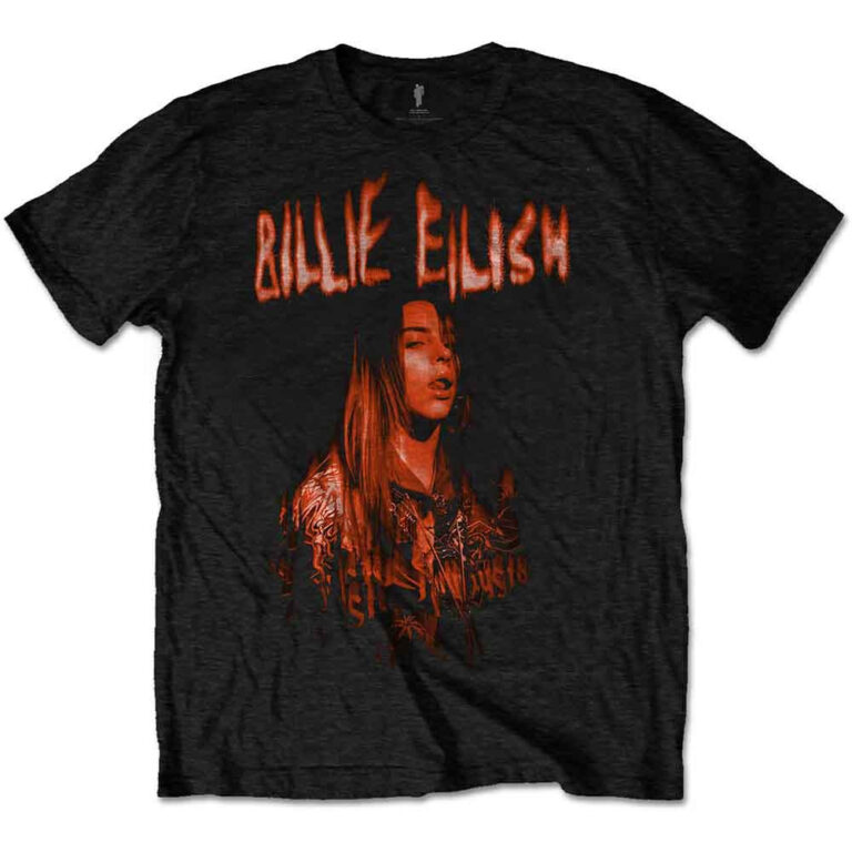 Billie Eilish Spooky Logo Black T-Shirt