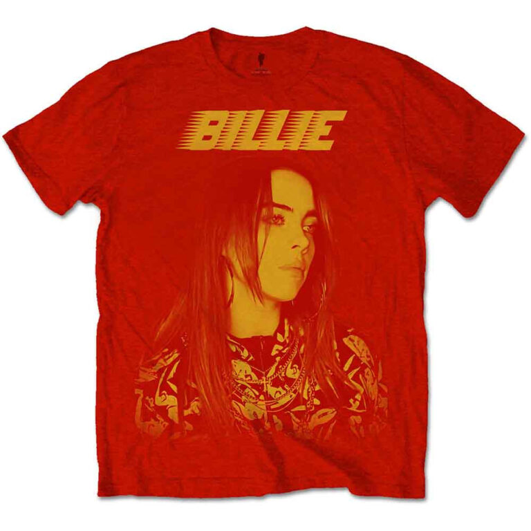 Billie Eilish Racer Logo Jumbo Red T-Shirt