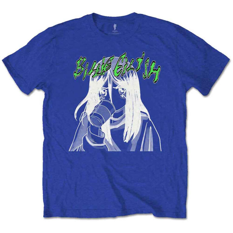 Billie Eilish Anime Drink Blue T-Shirt
