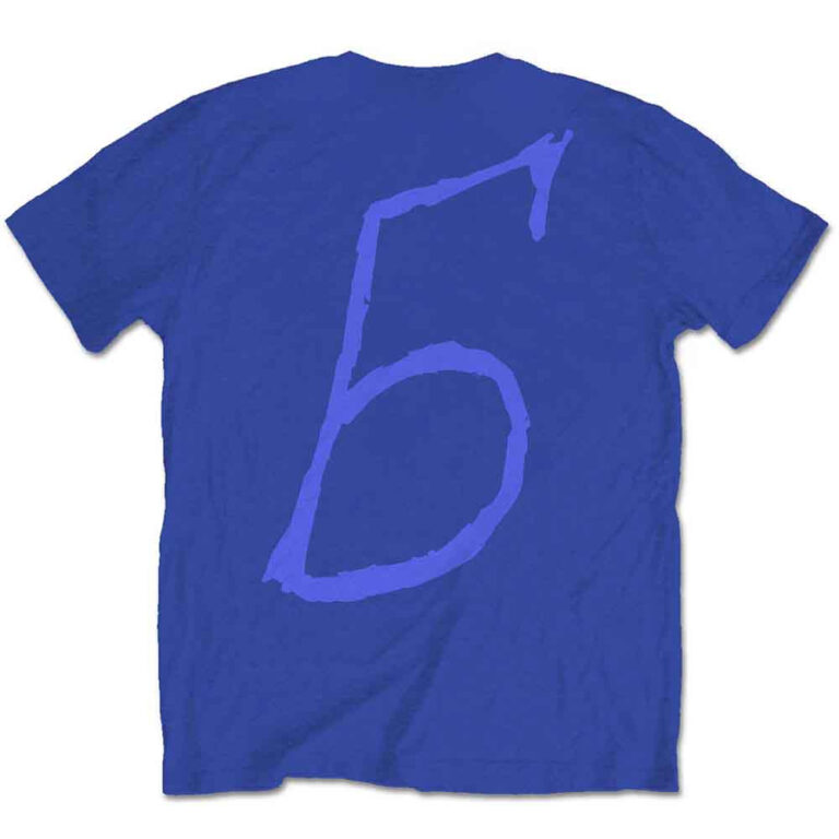 Billie Eilish Billie 5 Blue Back Print T-Shirt