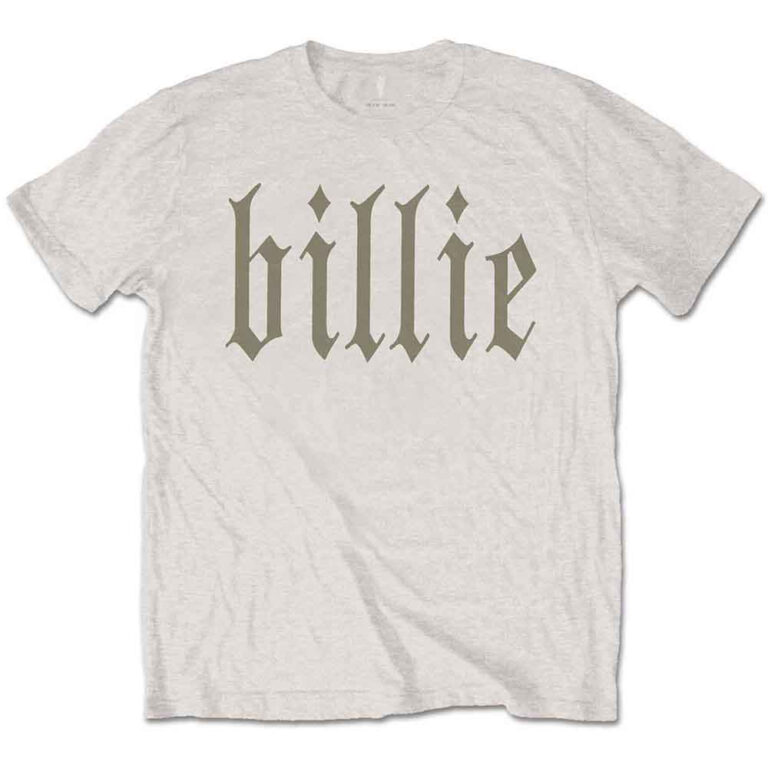 Billie Eilish Billie 5 Natural Back Print T-Shirt