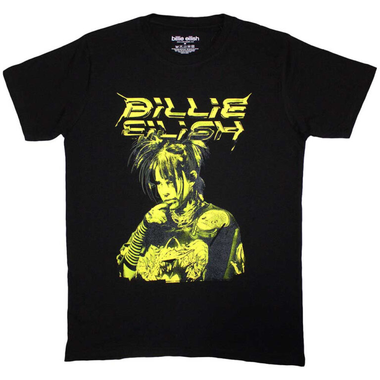 Billie Eilish Illustration Black T-Shirt