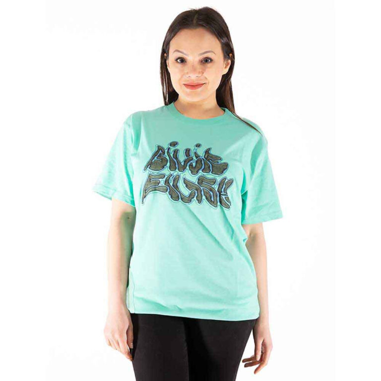 Billie Eilish Neon Logo Billie Blue Back Print T-Shirt