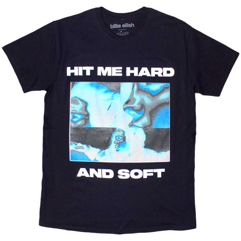 Billie Eilish Hit Me Hard And Soft Negative Navy Blue T-Shirt