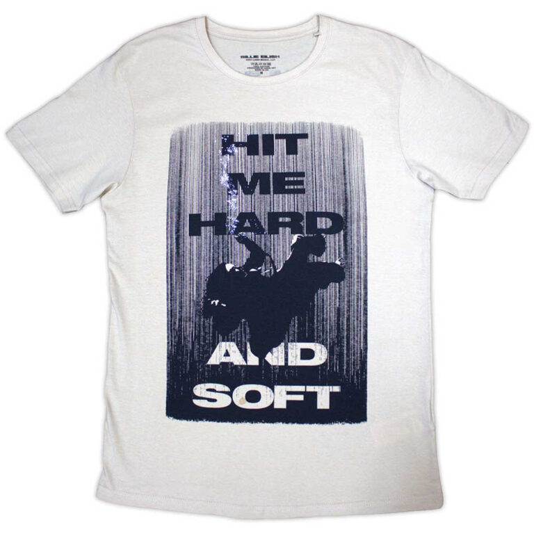 Billie Eilish Hit Me Hard And Soft Falling Natural Back Print T-Shirt