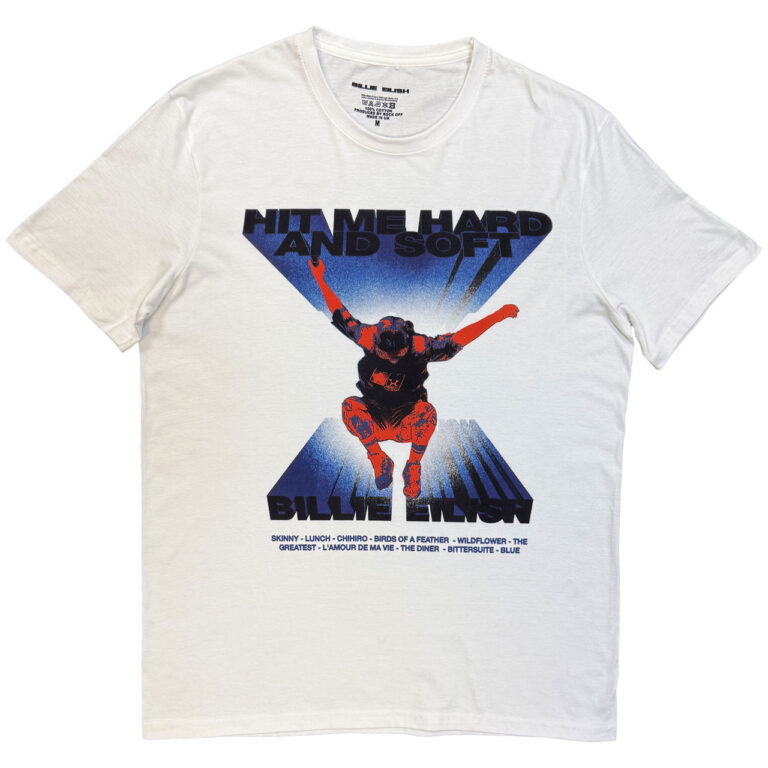 Billie Eilish Jump Tracklist White T-Shirt