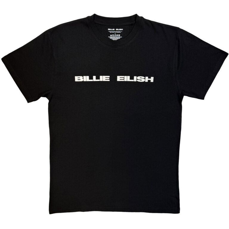 Billie Eilish Logo Mono Black T-Shirt