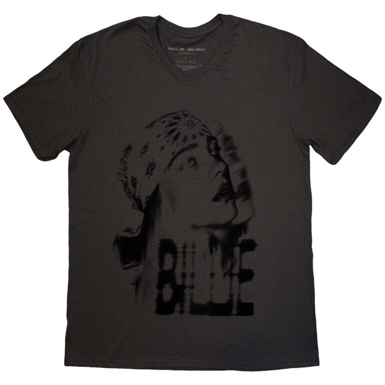 Billie Eilish Tonal Bandana Photo Charcoal Grey T-Shirt