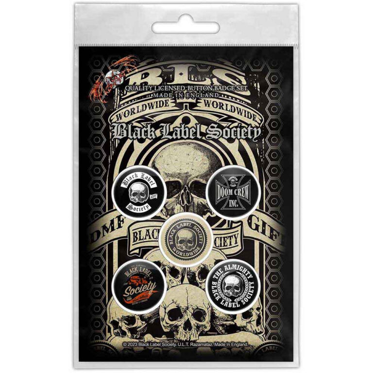Black Label Society Worldwide Badge Pack