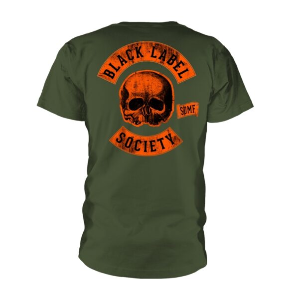Black Label Society - Hardcore Iron (military Green) T-Shirt (Front / Back Print) - Image 2