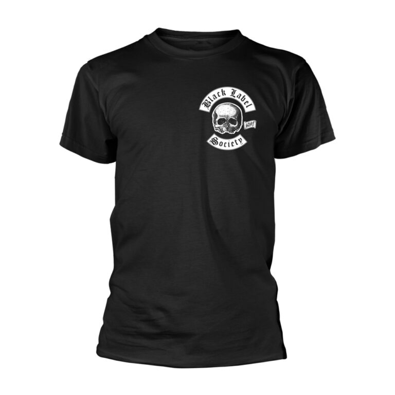Black Label Society – Skull Logo Pocket (black) Front / Back Print T-Shirt
