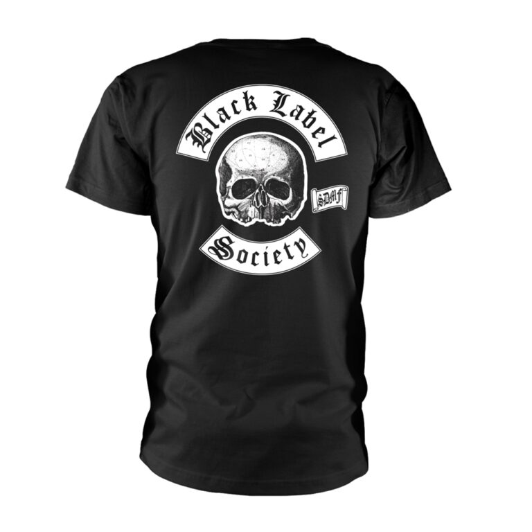 Black Label Society – Skull Logo Pocket (black) Front / Back Print T-Shirt