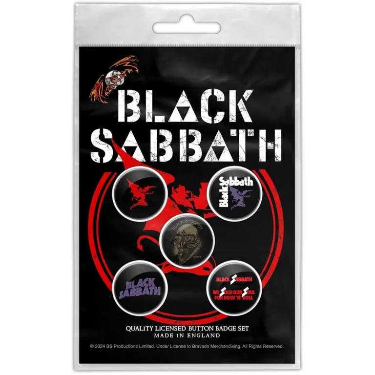 Black Sabbath Red Devil Badge Pack