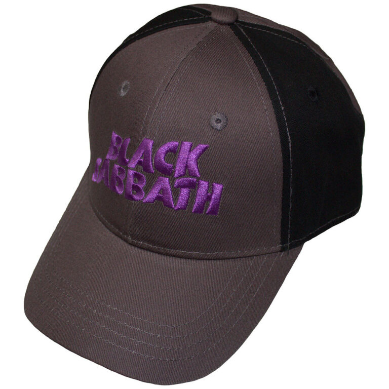 Black Sabbath Wavy Logo Black & Charcoal Grey 2-Tone Baseball Cap