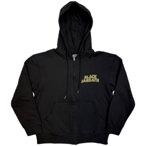 Black Sabbath Tour 1978 Black Back Print Zip Hoodie