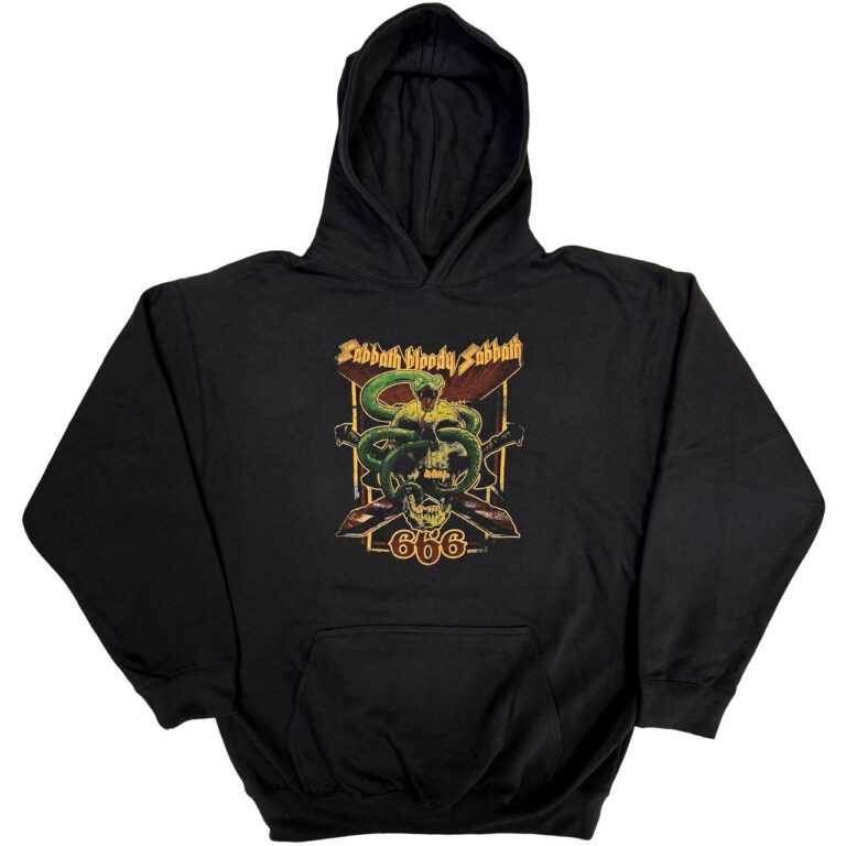 Black Sabbath Bloody Sabbath 666 Black Pullover Hoodie