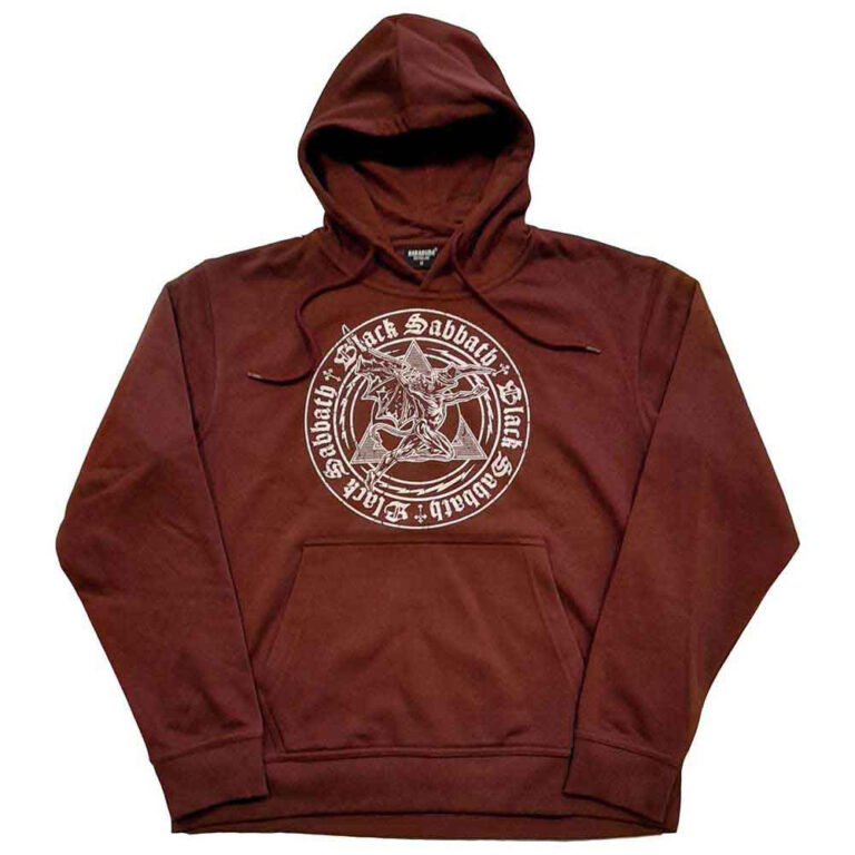 Black Sabbath Henry Pyramid Emblem Brown Pullover Hoodie
