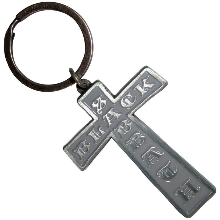 Black Sabbath Cross Keychain