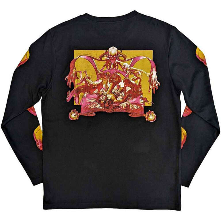 Black Sabbath Bloody Sabbath Black Back & Sleeve Print Long Sleeve T-Shirt