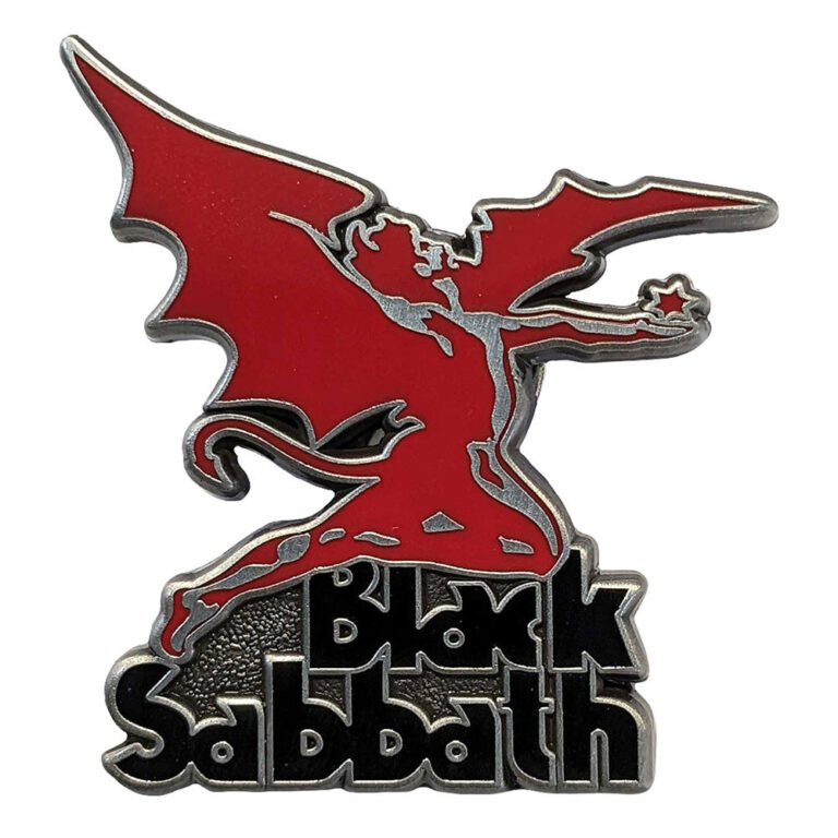 Black Sabbath Logo & Daemon Pin Badge
