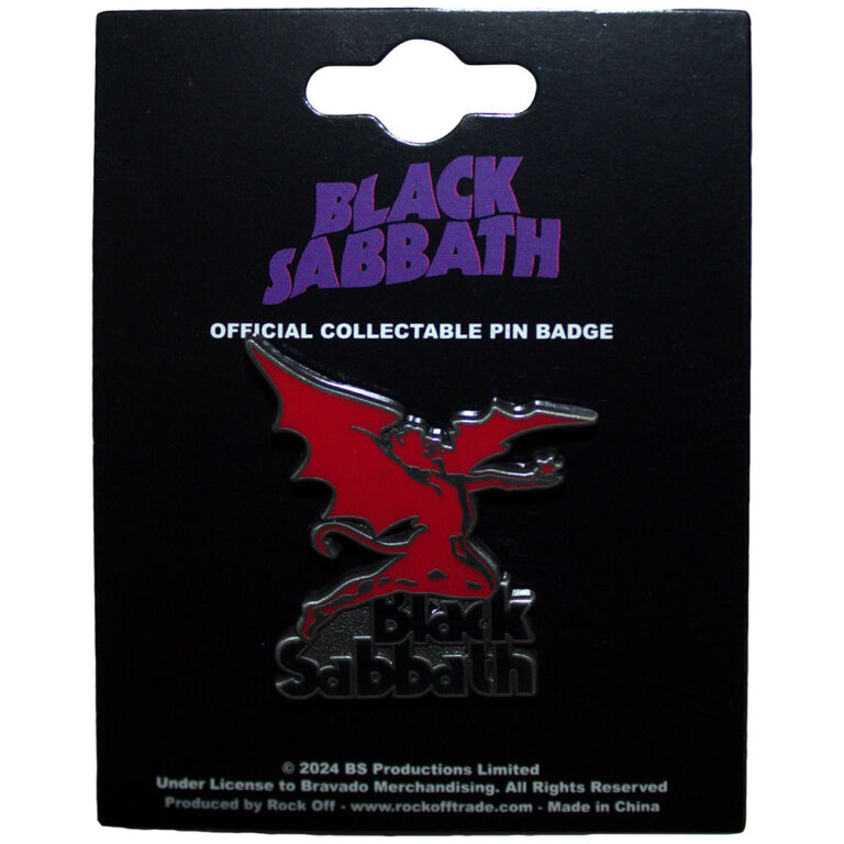 Black Sabbath Logo & Daemon Pin Badge