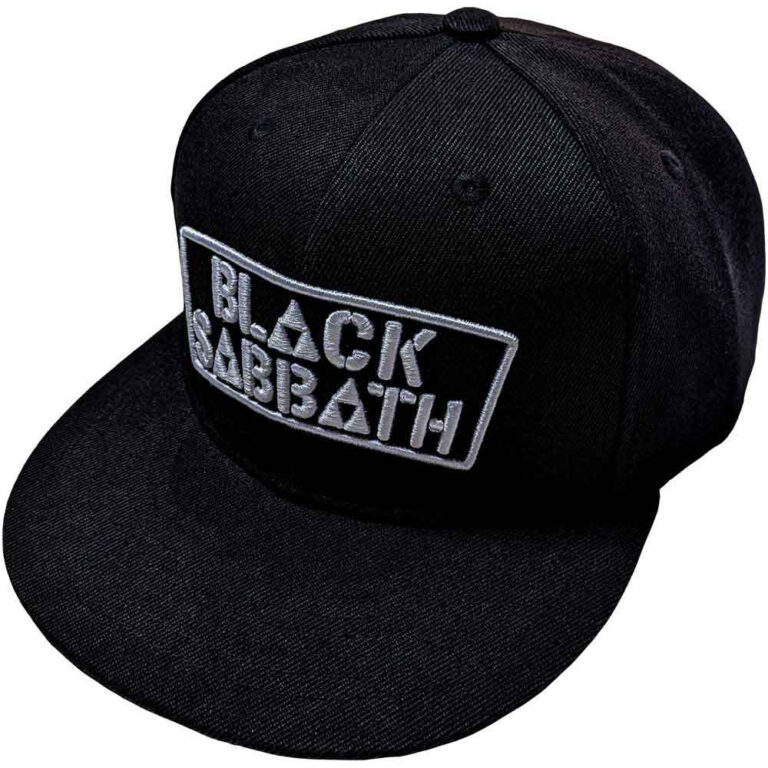 Black Sabbath Never Say Die Black Snapback Cap