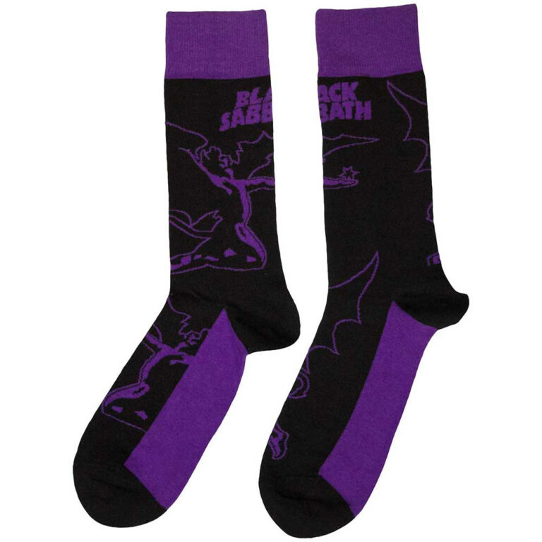Black Sabbath Unisex Logo & Demon Black UK Size 7 – 11 Socks