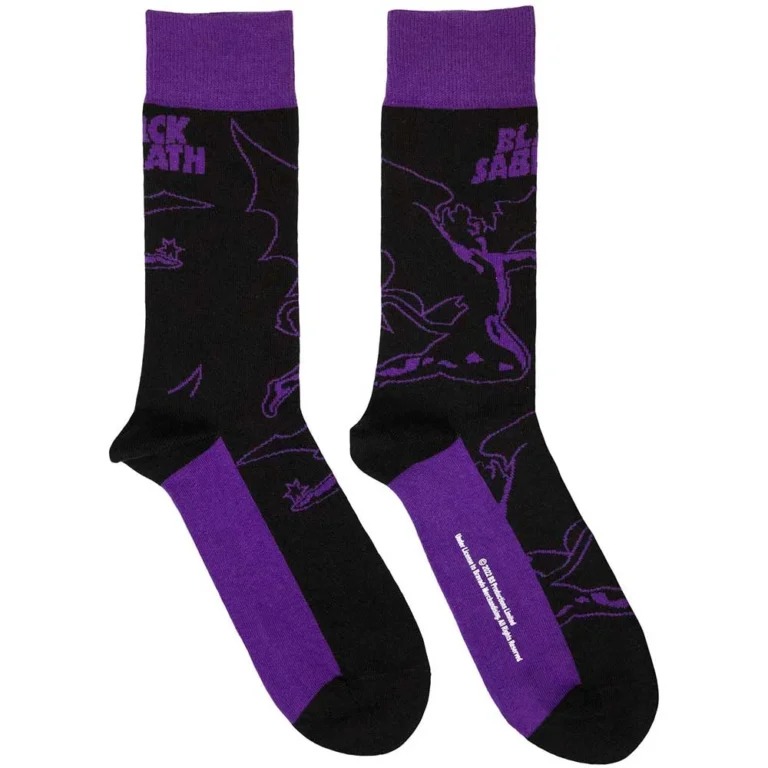 Black Sabbath Unisex Logo & Demon Black UK Size 7 – 11 Socks