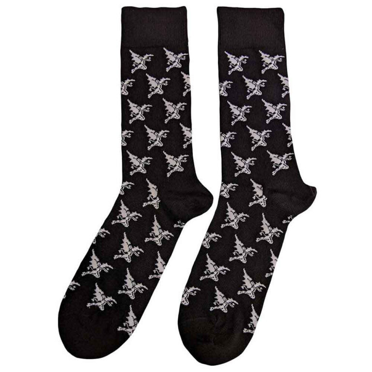 Black Sabbath Unisex Demon Pattern Black UK Size 7 – 11 Socks