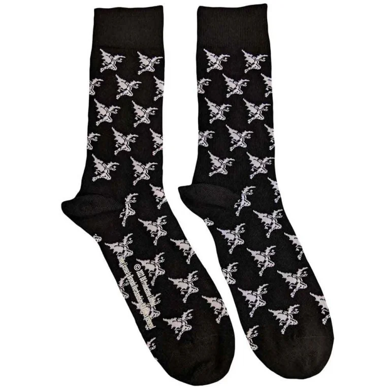 Black Sabbath Unisex Demon Pattern Black UK Size 7 – 11 Socks