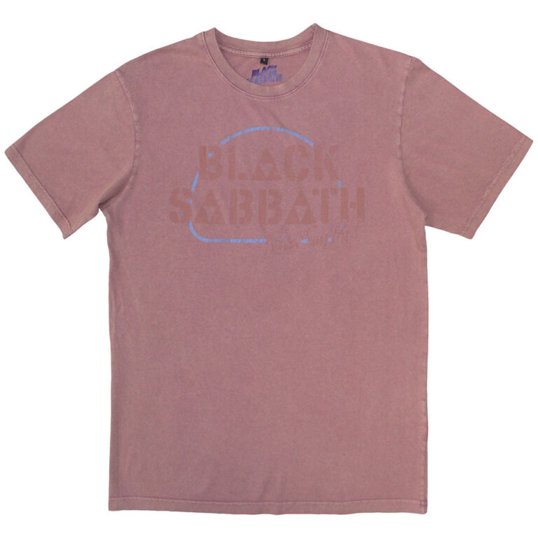 Black Sabbath Never Say Die Kashmir Red Back Print T-Shirt