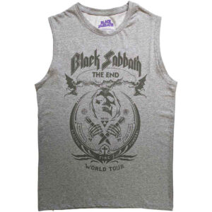 Black Sabbath The End Mushroom Cloud Grey T-Shirt