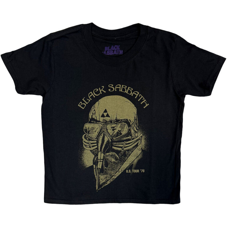 Black Sabbath US Tour 78 Avengers Black Kids T-Shirt