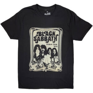 Black Sabbath World Tour 1978 Black T-Shirt