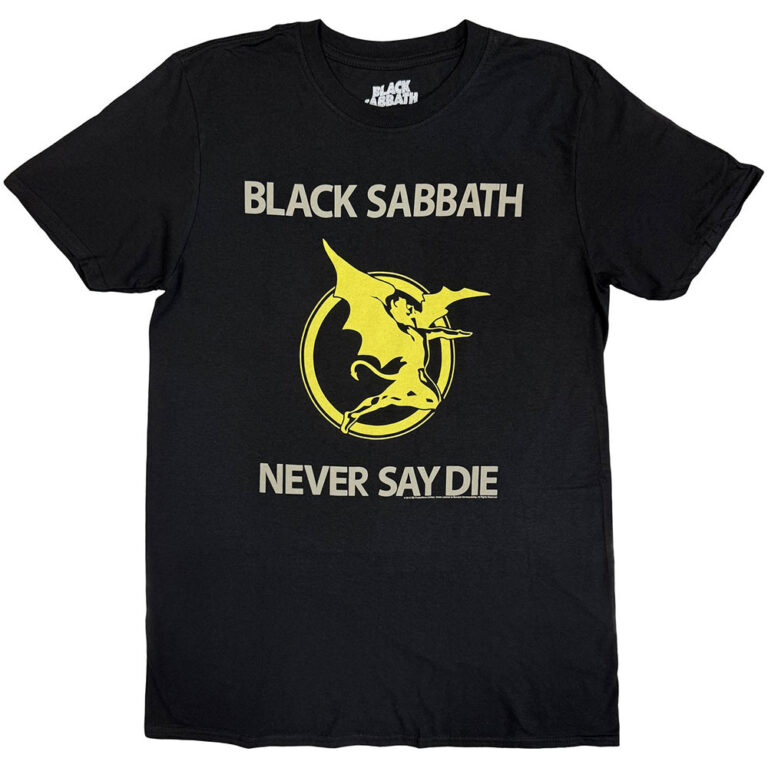Black Sabbath Never Say Die Black T-Shirt